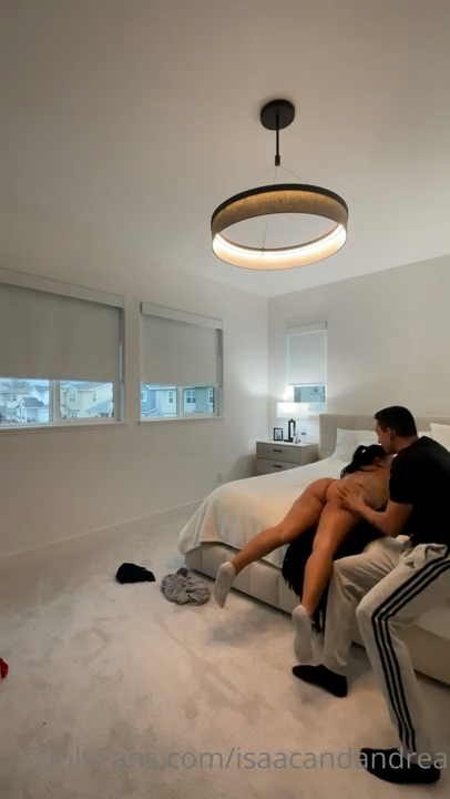 Isaac and Andrea Nude Strip in Red Lingerie – Onlyfans Tape